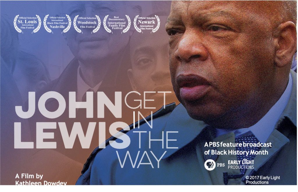 Movie poster showing an images of John Lewis
