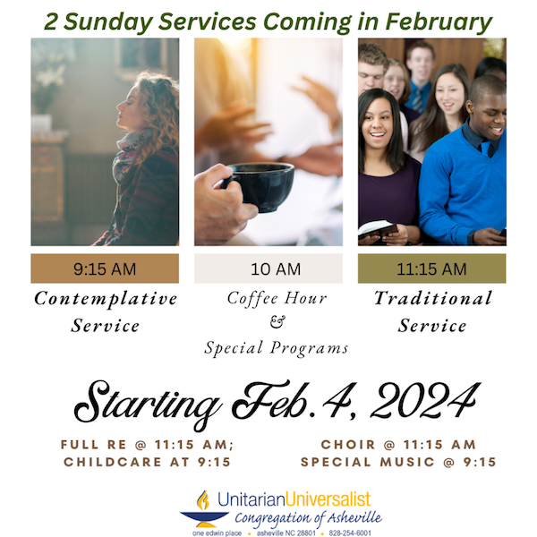 Two Services Beginning in February